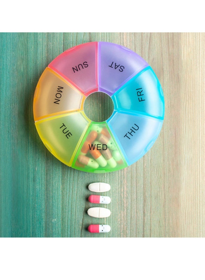 7-Day Portioned Medicine Container,Pill box,Pill Organizer for Vitamins,,Pills,Capsules, Moisture-Resistant and Dust-Proof,Ideal for Home Use and Travel - Image 3